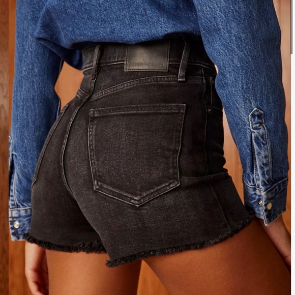 Denim Forum Black Arlo Shorts - Picture 3 of 10